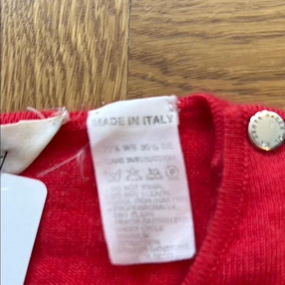 Oscar de la Renta Red Crew Neck Sweater - Picture 3 of 6